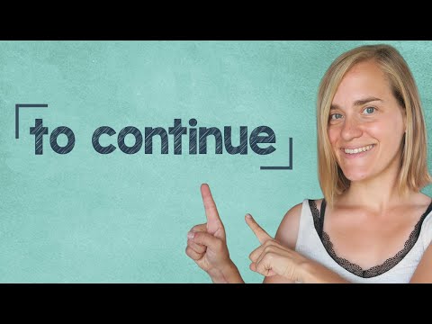German Lesson (66) - The Verb "to continue" - B1