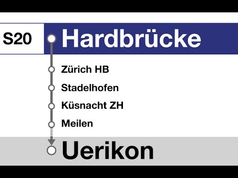 ZVV (SBB) Ansagen » S20 Hardbrücke — Uerikon (HVZ) | SLBahnen
