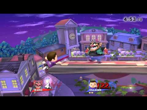 We Are Smash exhibition match Karnian (Villager) Vs Capt W (Wario)