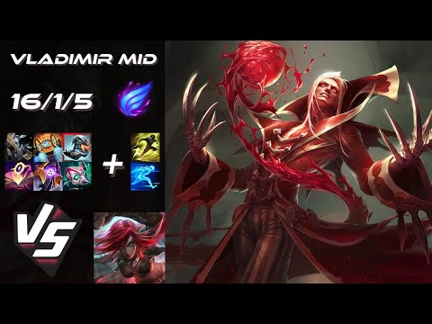 MID Vladimir vs Katarina - EU Grandmaster Patch 25.S2.6