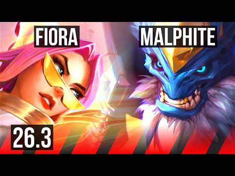 FIORA vs MALPHITE (TOP) | EUW Grandmaster | 26.3