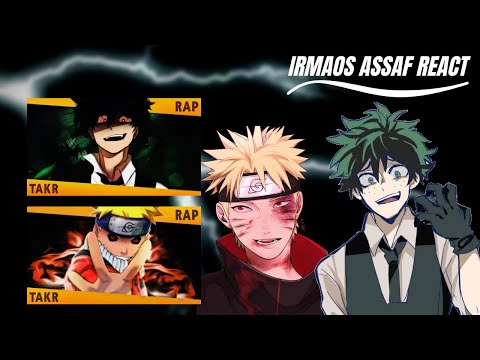 REACT 2 EM 1 BIJUU DAMA - Naruto Rap /TENHAM MEDO - Midoriya Rap  (TAKERU) (Versão sombria)