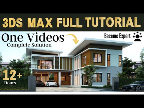 3ds Max Tutorial in 11 Hours Complete Exterior Elevation Facade Design
