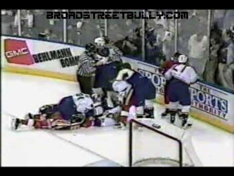 Red Wings vs Blues playoffs line brawl part 2 - 1997/4/22