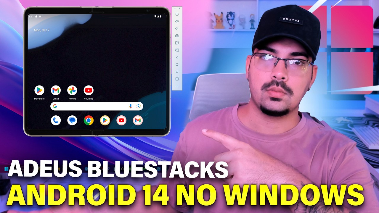 Adeus BlueStacks! Instale o Android 14 no seu PC com Windows ( Fica incrível )