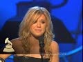 Kelly Clarkson accepting the GRAMMY for Best Female Pop Vocal Performance at the 48th GRAMMY Awards