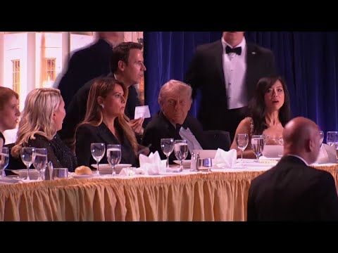 Donald Trump and Melania evacuated from the White House Correspondents’ Dinner