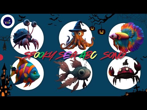 Spooky Sea ABC Song 24TH0825 | A to Z Ocean Animals & Phonics for Kids 🌊 | #abcdsong