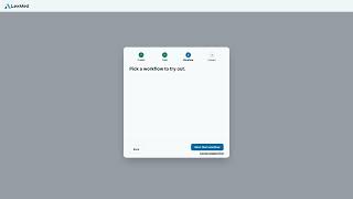 First Login: Onboarding, Free Credits, and Picking a Workflow
