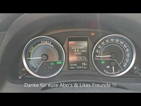 Toyota Auris Hybrid Verbrauch Vollgas Autobahn XY9777