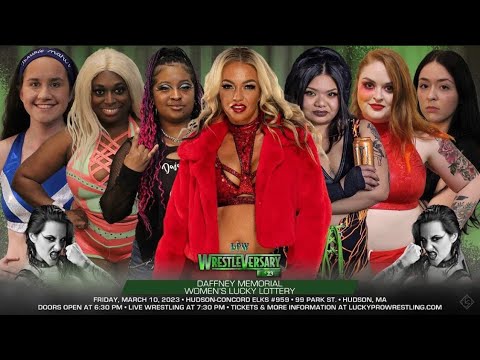 Daffney Memorial Women’s Lucky Lottery Lucky Pro Wrestling 3.10.23 Hudson, Ma. Alisha Edwards Impact