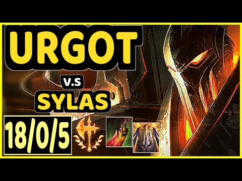 SHOK (URGOT) vs SYLAS - 18/0/5 KDA MID CHALLENGER GAMEPLAY - OC