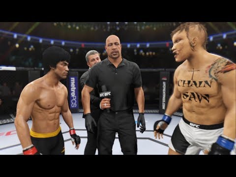 UFC BRUCE LEE vs. TEXAS CHAINSAW MASSACRE " JUST KNOCK THE GUY OUT "