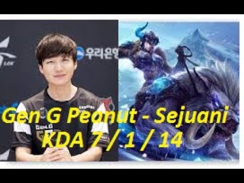 Gen G Peanut - Sejuani Jungle - KR Challenger 1099 LP