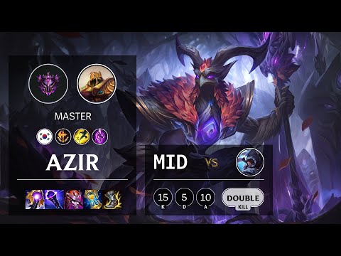 Azir Mid vs Talon - KR Master Patch 11.3