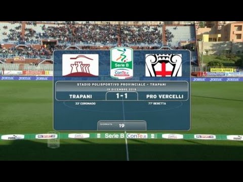Highlights Trapani-Pro Vercelli 1-1, 19^ giornata SerieB 19.12.15 ©TrapaniCalcio.it