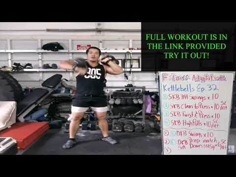 Kettlebell workout "Full Body" Ep. 32 | Gymming at Home with Fitness Adaptations