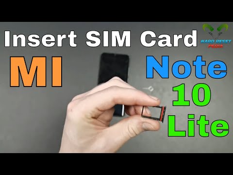 Xiaomi Mi Note 10 Lite Insert SIM Card