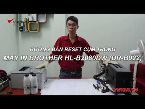 Cách reset cụm trống Brother DR-B022