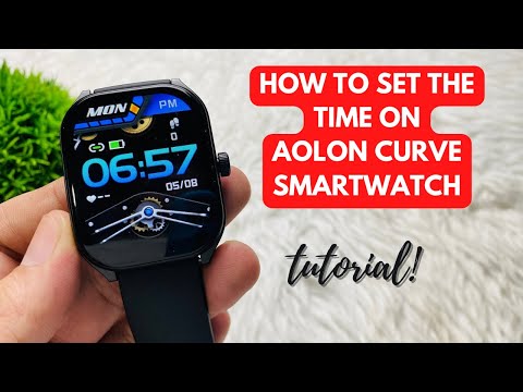 HOW TO SET THE TIME ON AOLON CURVE SMARTWATCH | TUTORIAL | ENGLISH