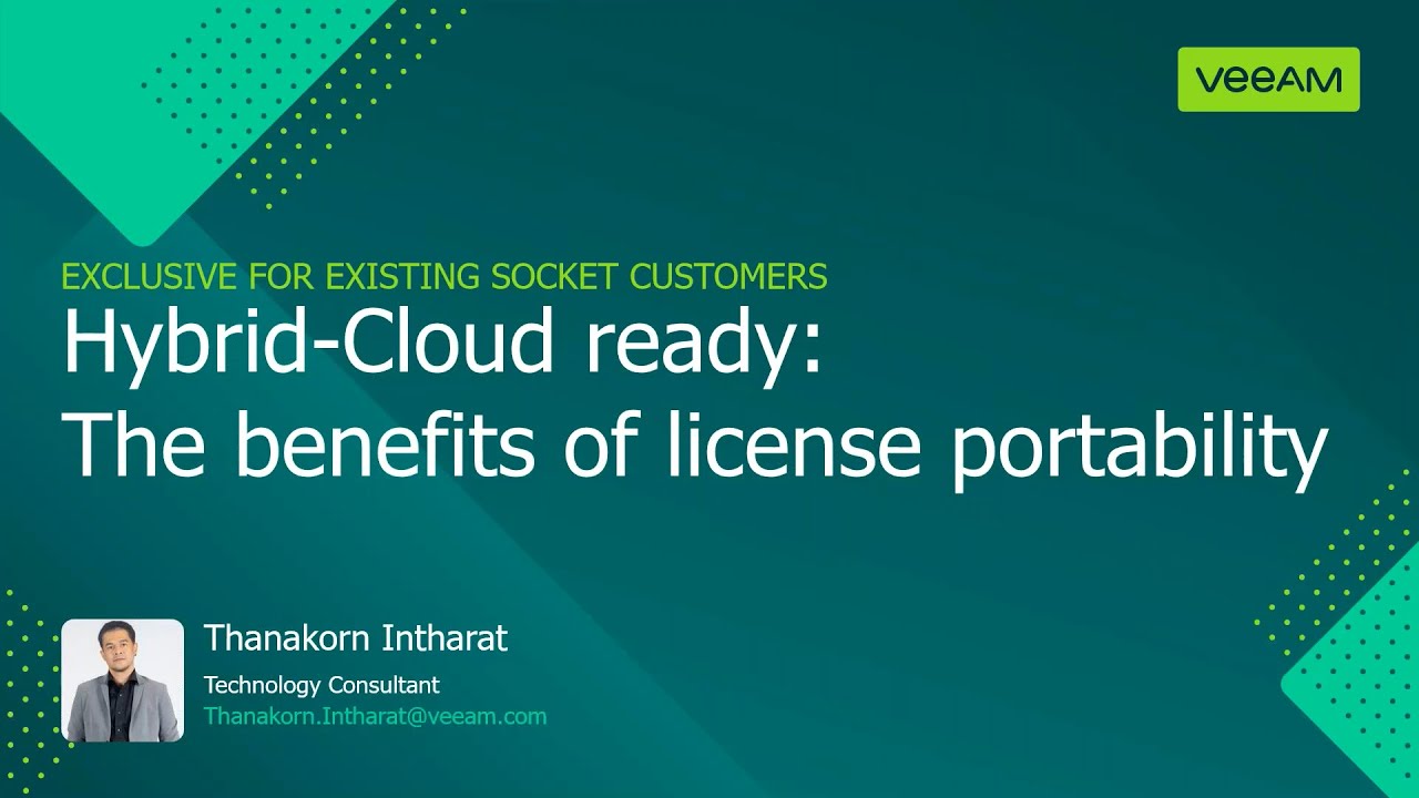 Hybrid-Cloud ready: The benefits of license portability video