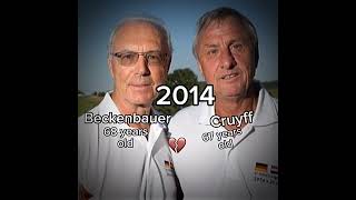 Beckenbauer 🇩🇪 and Cruyff 🇳🇱 #beckenbauer #legends #cruyff #edit #futbol #hearttrend #worldcup