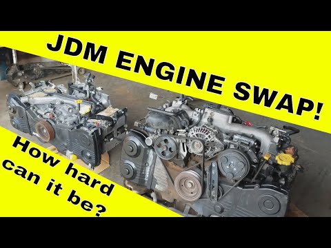 USDM Engine Tear Down - SUBARU WRX WAGON WIDE BODY BUILD - JDM EJ205 Engine Swap