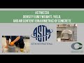 ACI Field 1 - ASTM C138 Density (Unit Weight) - CRMCA Online Concrete Procedures (v2-2022)