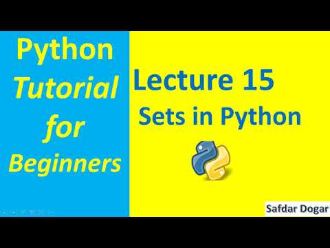 Sets in Python | Python Tutorial for Beginners