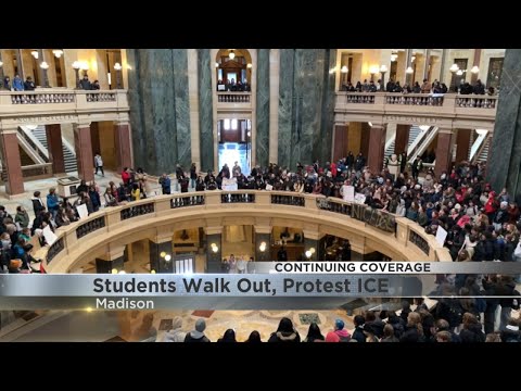 Madison high school students walk out, protest ICE actions