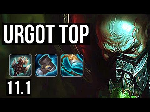 URGOT vs POPPY (TOP) | 9/0/5, Rank 7 Urgot, Legendary, 300+ games | EUW Master | v11.1