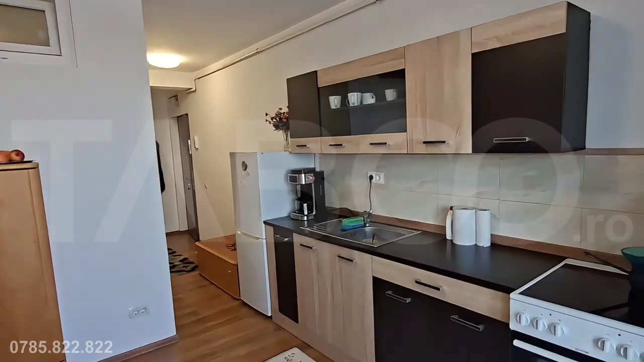 Garsoniera decomandata de vanzare balcon parcare Arhitectilor Sibiu - Video