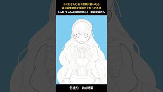 1人目/152人(開始時現在)　愛園愛美さん　#にじさんじ五十音順に描いたら渡会雲雀の時には画力上がってる説