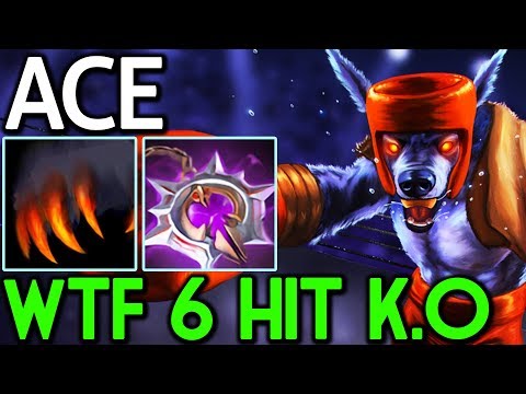 ACE Dota 2 [Ursa] WTF 6 Hit K.O with Nullifier