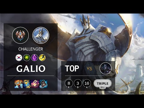Galio Top vs Shen - KR Challenger Patch 11.6