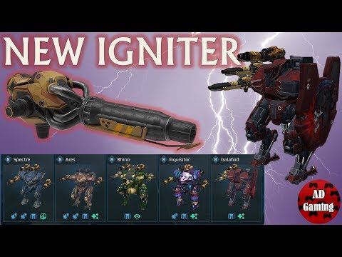War Robots - New IGNITER Weapon (Medium Ember) - IGNITER Different Builds Gameplay