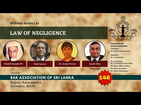 146th BASL Webinar  - Law of Negligence