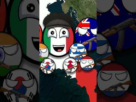 Enemies and Best Friends of Italy Countryball #shorts #viral #countryballs