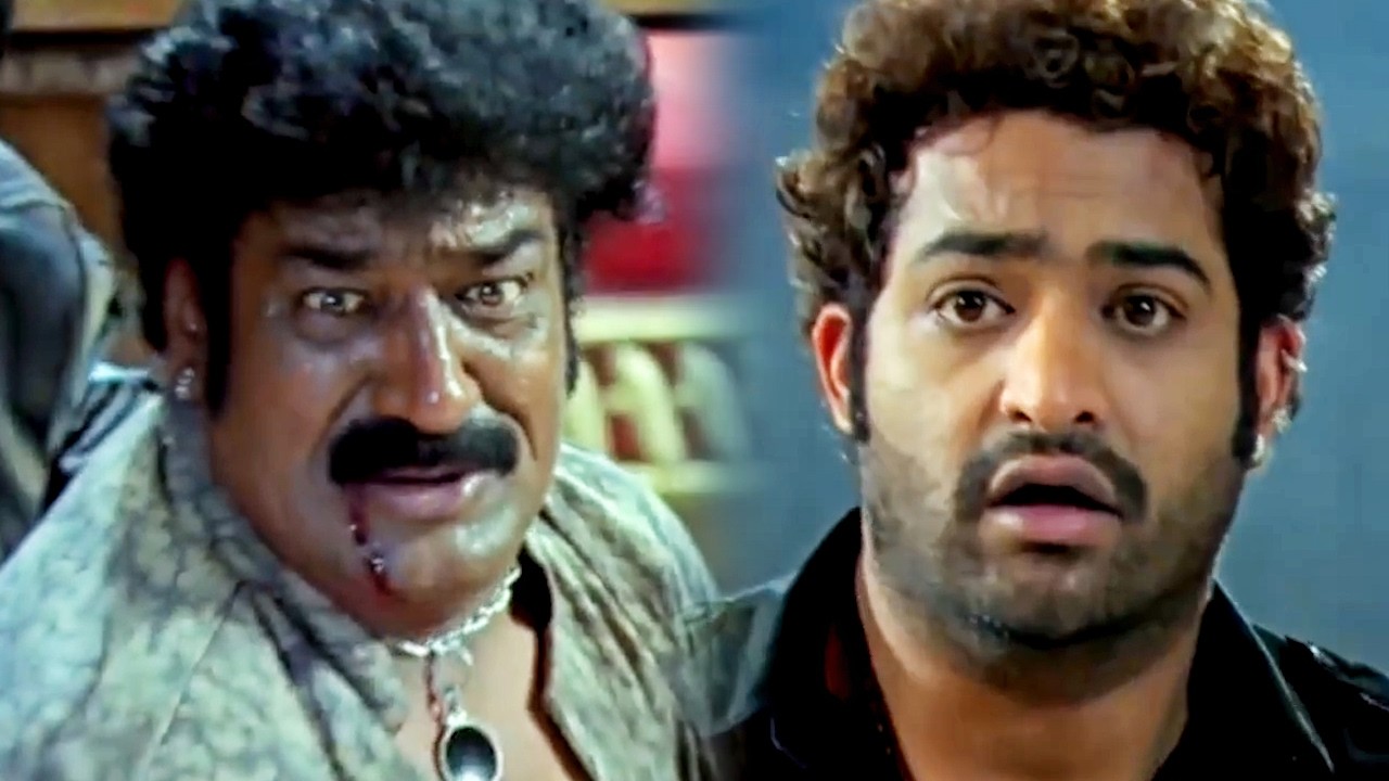 जूनियर एनटीआर रघु बाबू और उसके गैंग की जमकर पिटाई करत?