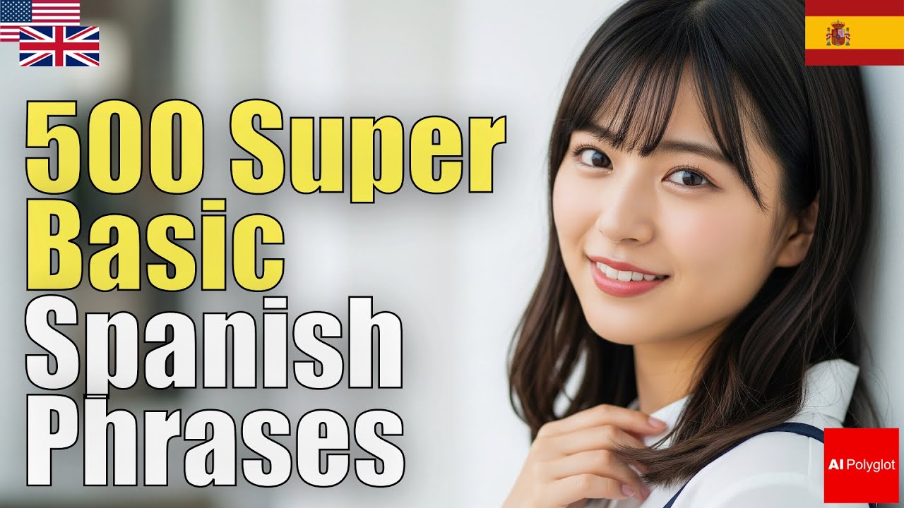 500 Super Basic Spanish Phrases | Natural Listening | Must-Know