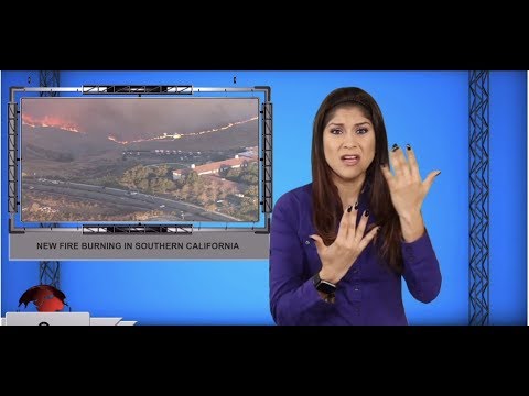 New fire burning in Southern California (ASL - 10.30.19)