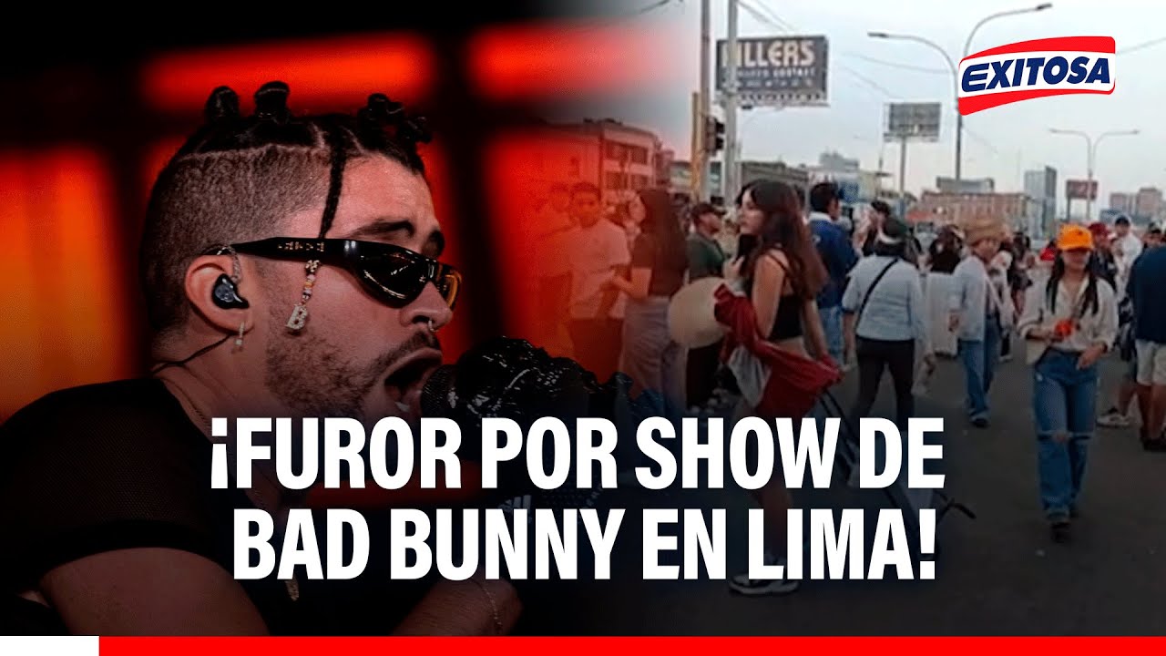 🔴🔵 Bad Bunny en Lima: Fanáticos del artista desatan furor a pocas horas del esperado CONCIERTO