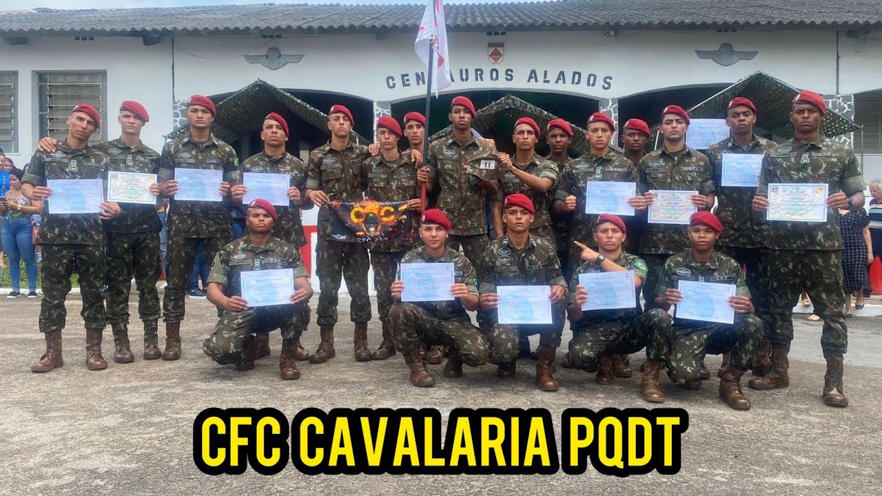 Conclusão do 23/1 Curso de Formação de Cabos, realizado no 1º Esquadrão de Cavalaria Paraquedista 🦅
