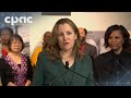 Deputy PM Chrystia Freeland makes an announcement in Toronto – June 2, 2024