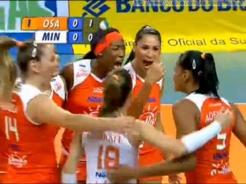 Superliga Feminina de Volei 2011/2012 (semifinal) - Sollys Osasco 3 x 1 Usiminas Minas - jogo 1