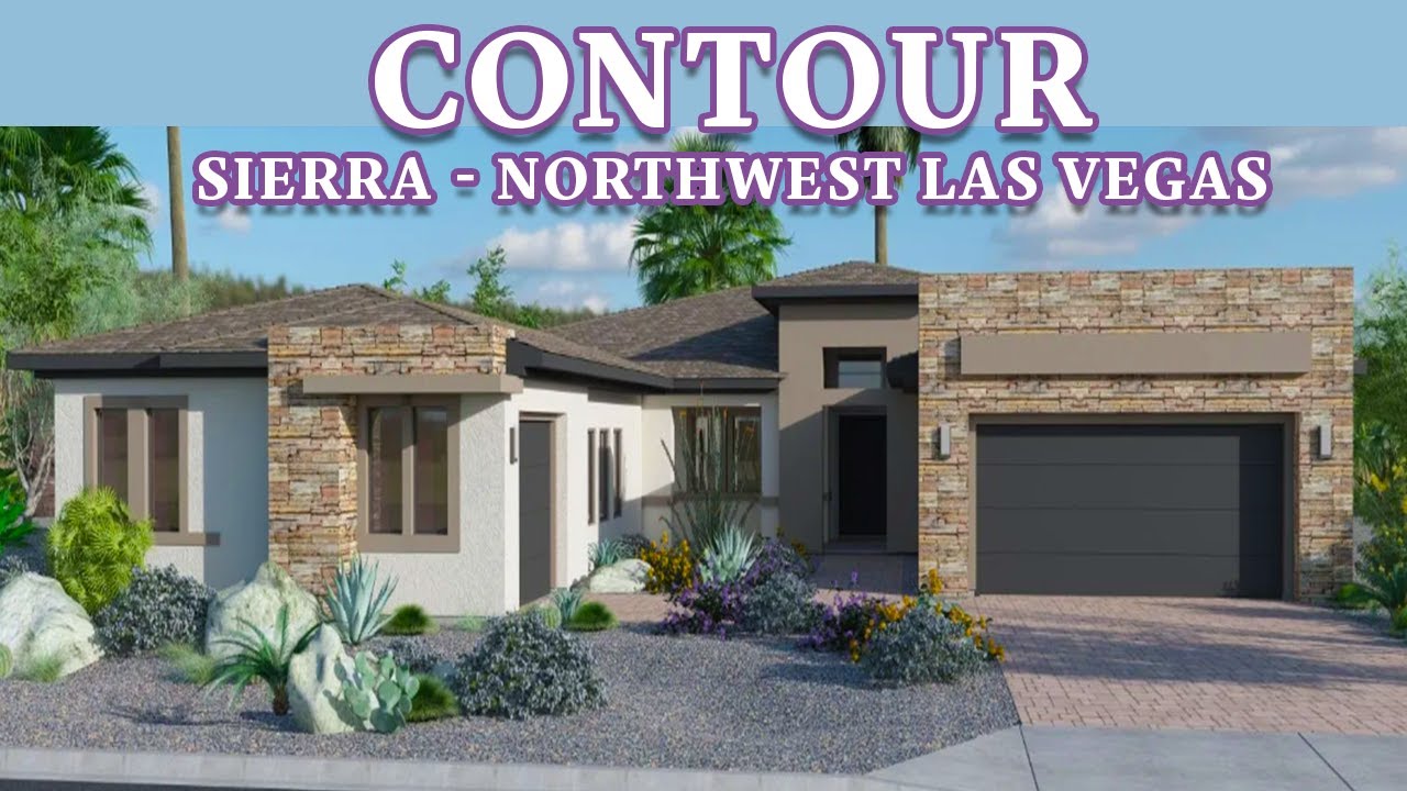 Contour Plan - 4,260 sq. ft. on 1/2 Acre Lot l Home for Sale at Sierra by Pinnacle Homes in NW Vegas