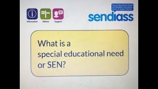 What is a special educational need or SEN?