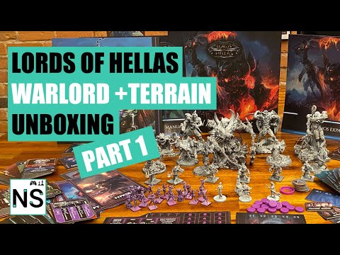 Lords of Hellas Unboxing - Warlord Box & Terrain Expansions (Part 1) Awaken Realms