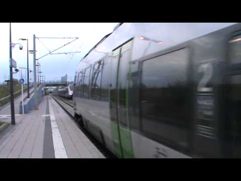 Ausfahrt S2 in Leipzig MDR auf Gleis 1 (mit Makro)