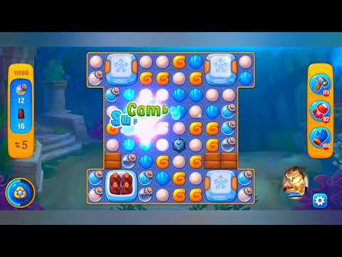 фишдом 2023  #  11066 уровень - прохождение без бустеров # Fishdom,   11066  level - no Boosters.